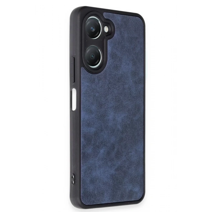 Vivo Y18 Kılıf Aras Deri Kapak - Lacivert