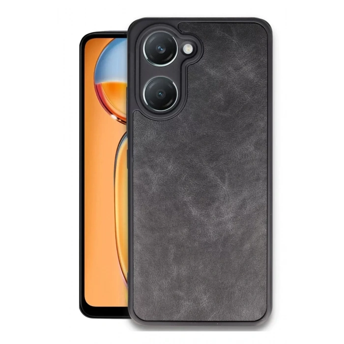 Vivo Y18 Kılıf Aras Deri Kapak - Siyah