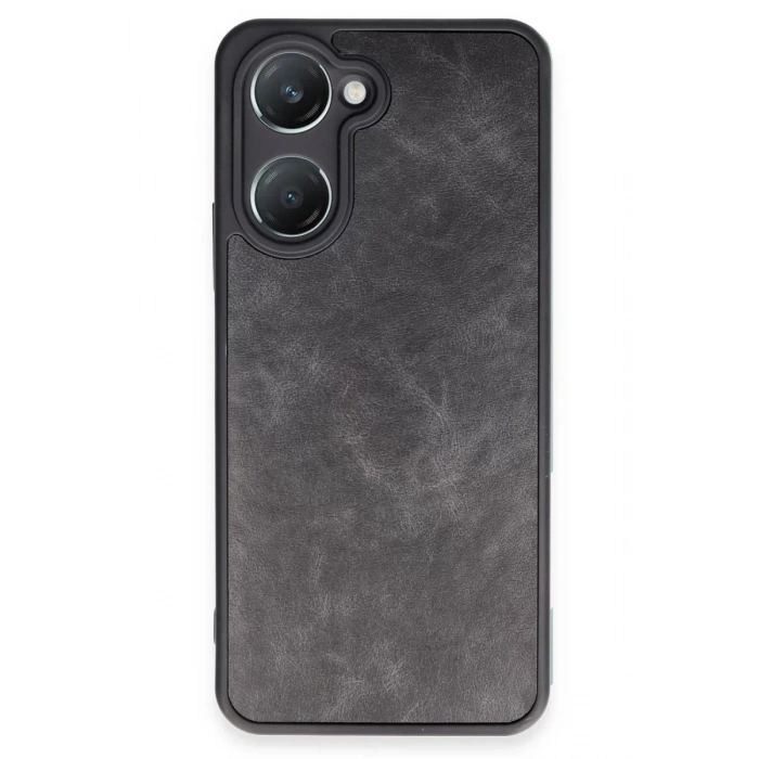 Vivo Y18 Kılıf Aras Deri Kapak - Siyah
