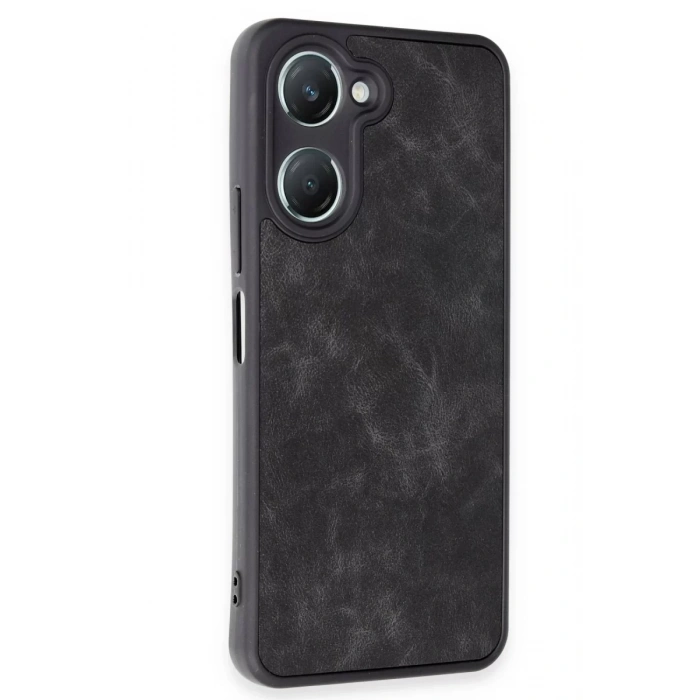 Vivo Y18 Kılıf Aras Deri Kapak - Siyah