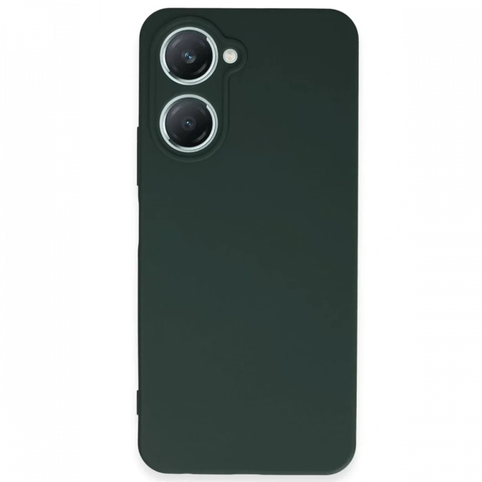 Vivo Y18 Kılıf First Silikon - Koyu Yeşil