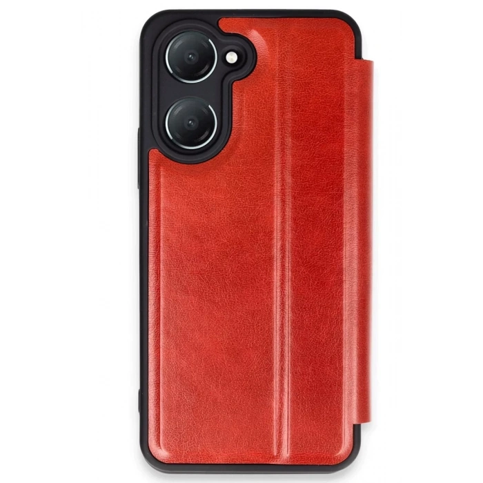 Vivo Y18 Kılıf Flip Cover - Kırmızı