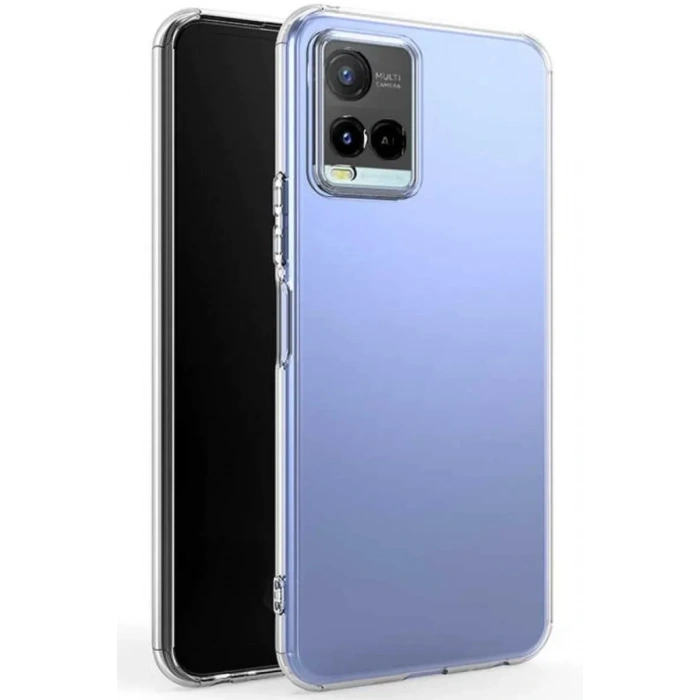 Vivo Y21S Kılıf Lüx Şeffaf Silikon