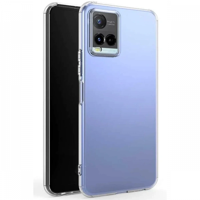 Vivo Y21S Kılıf Lüx Şeffaf Silikon