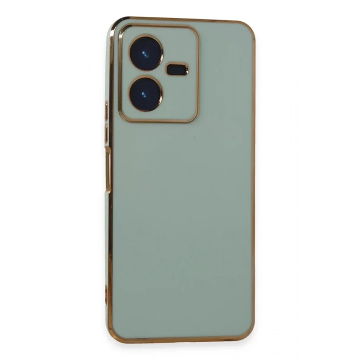 Vivo Y22 2022 Kılıf Volet Silikon - Açık Yeşil
