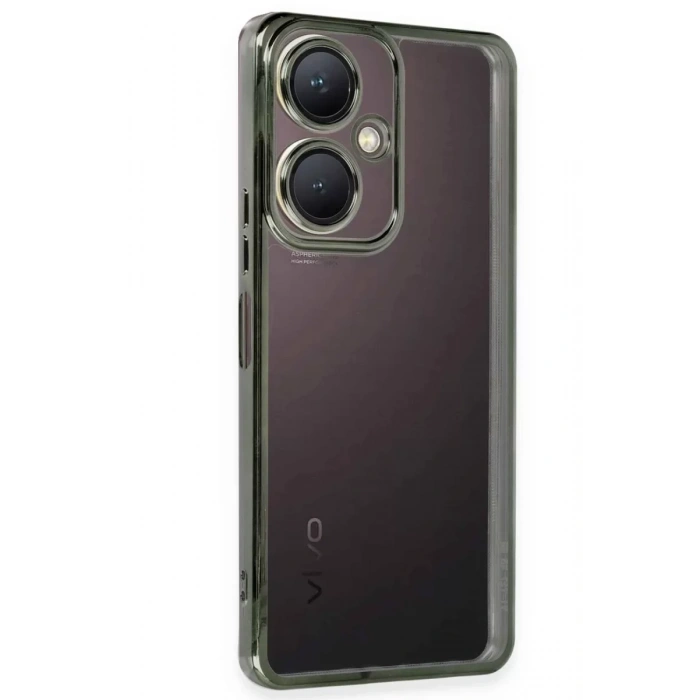 Vivo Y27 Kılıf Lensli Silikon - Yeşil
