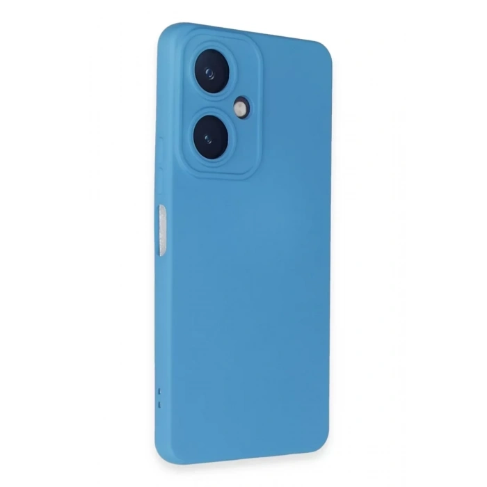 Vivo Y27 Kılıf Nano içi Kadife Silikon - Mavi