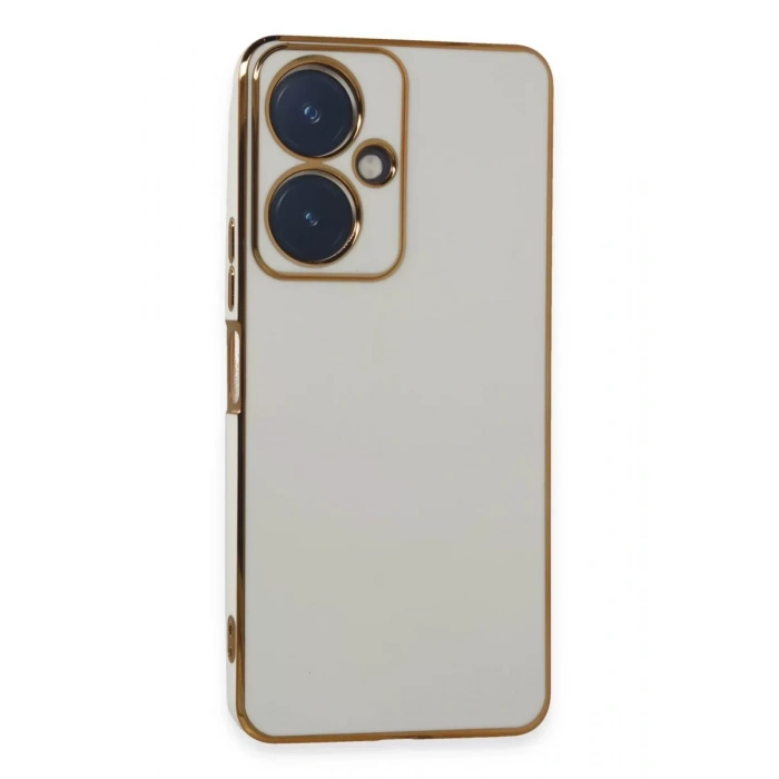 Vivo Y27 Kılıf Volet Silikon - Beyaz