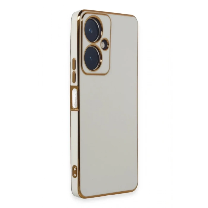 Vivo Y27 Kılıf Volet Silikon - Beyaz