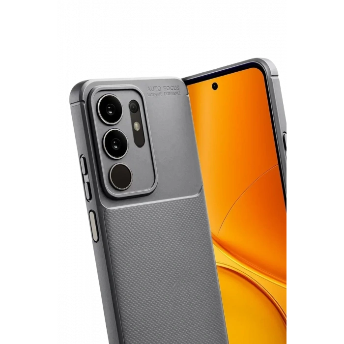 Vivo Y29 4G Auto Focus Karbon Kapak - Gri