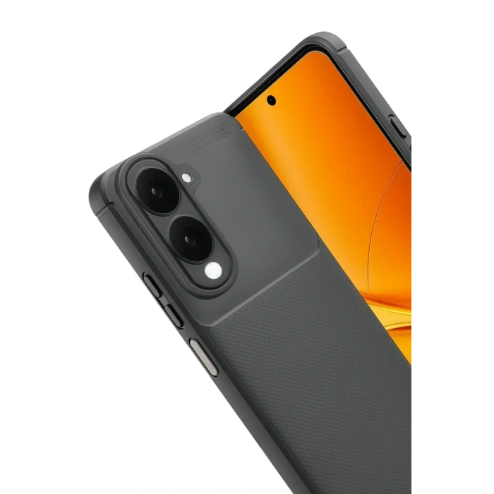 Vivo Y29S Auto Focus Karbon Kapak - Gri