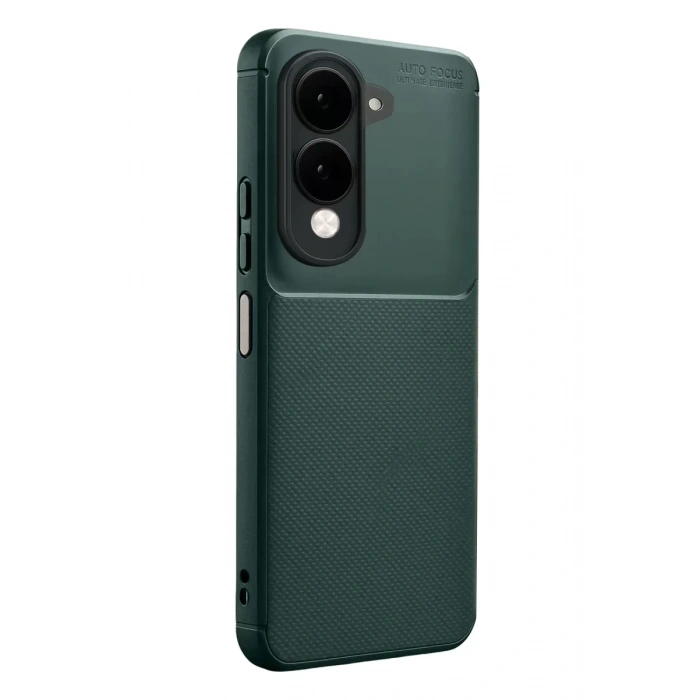 Vivo Y29S Auto Focus Karbon Kapak - Koyu Yeşil