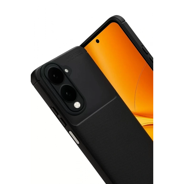 Vivo Y29S Auto Focus Karbon Kapak - Siyah