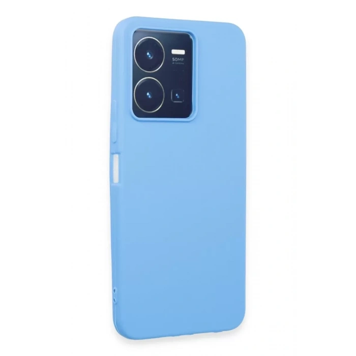 Vivo Y35 Kılıf First Silikon - Mavi