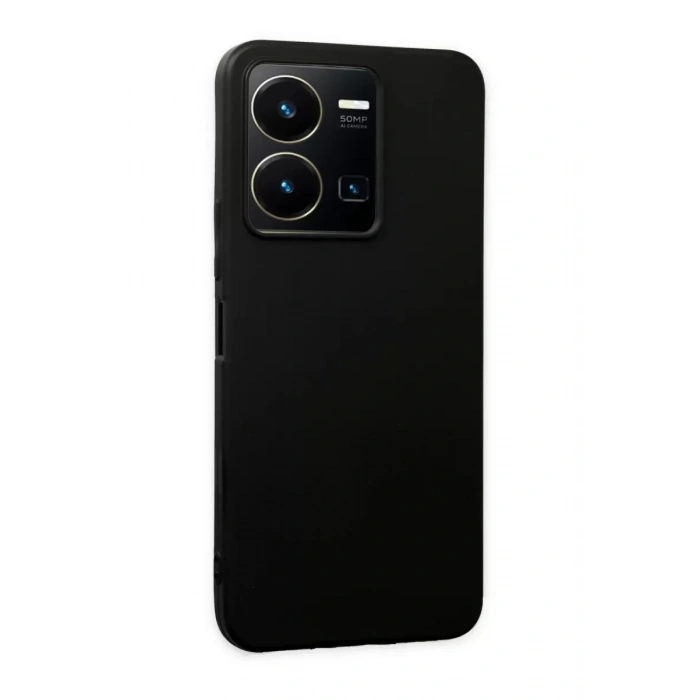 Vivo Y35 Kılıf First Silikon - Siyah