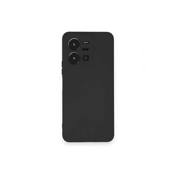 Vivo Y35 Kılıf Nano içi Kadife Silikon - Siyah