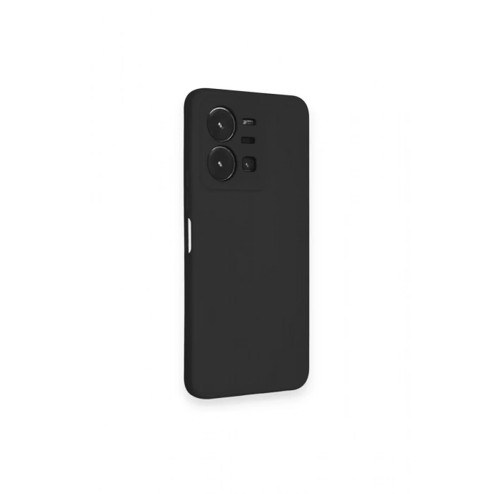 Vivo Y35 Kılıf Nano içi Kadife Silikon - Siyah