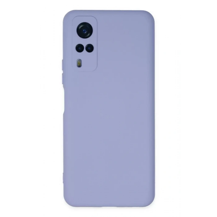 Vivo Y53S Kılıf Nano içi Kadife Silikon - Lila