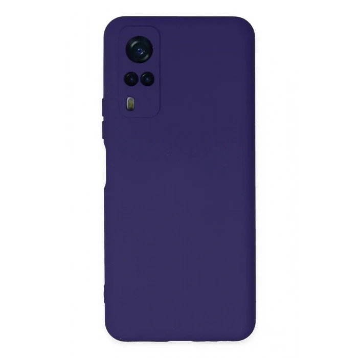 Vivo Y53S Kılıf Nano içi Kadife Silikon - Mor