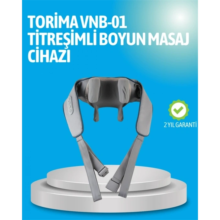 VNB-01 Titreşimli Boyun Masaj Aleti Gri Renk