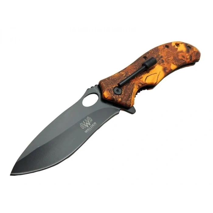 Welder WD-503-2 Kamp Çakısı 21 cm - Magnezyum Çubuklu (Fire Starter), Plastik sap