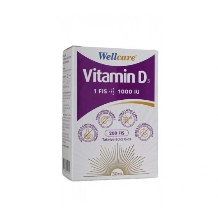 Wellcare Vitamin D3 1000 IU 30 ml