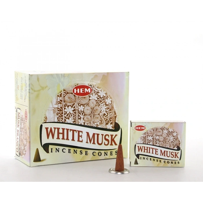 White Musk Aromalı Konik Tütsü