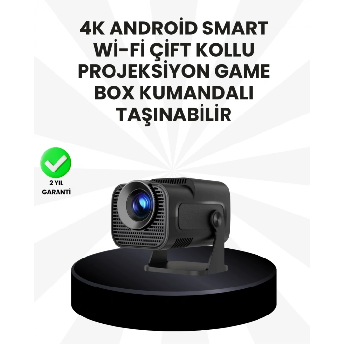 WiFi6 ve Bluetooth 5.4 Destekli LED Projektör - HCS350pro
