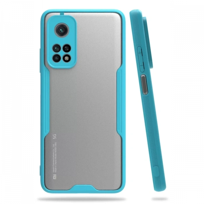 Xiaomi Mi 10T Pro Kılıf Platin Silikon - Mavi