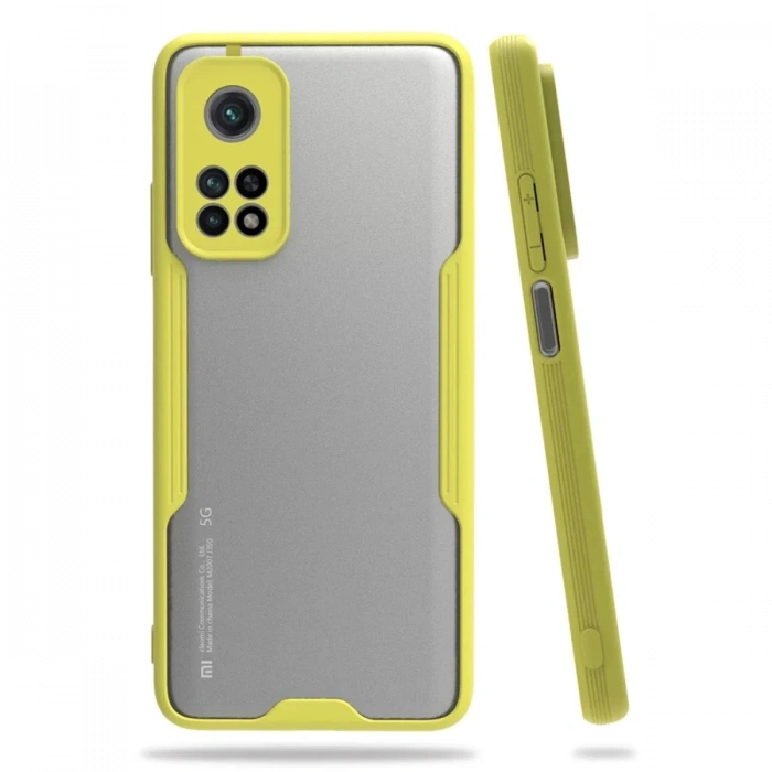 Xiaomi Mi 10T Pro Kılıf Platin Silikon - Sarı