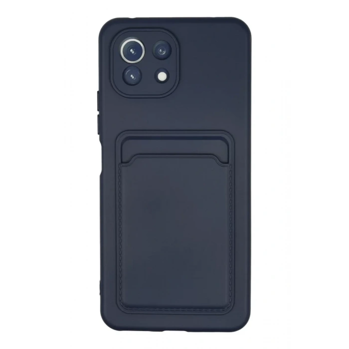 Xiaomi Mi 11 Kılıf Kelvin Kartvizitli Silikon - Lacivert