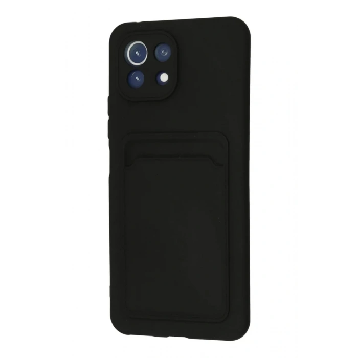 Xiaomi Mi 11 Kılıf Kelvin Kartvizitli Silikon - Siyah