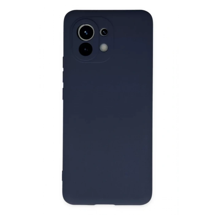Xiaomi Mi 11 Kılıf Nano içi Kadife Silikon - Lacivert
