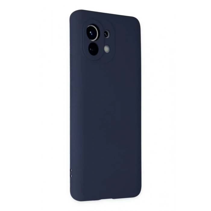 Xiaomi Mi 11 Kılıf Nano içi Kadife Silikon - Lacivert
