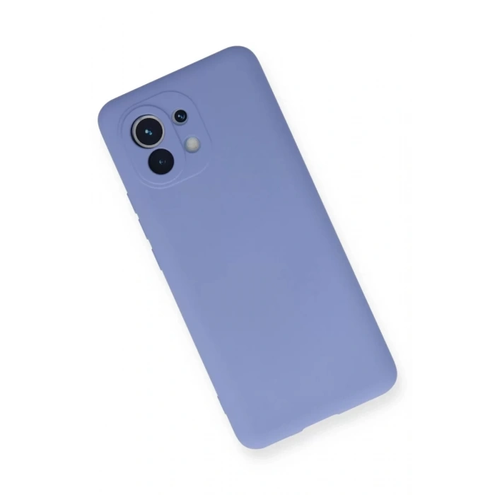 Xiaomi Mi 11 Kılıf Nano içi Kadife Silikon - Lila