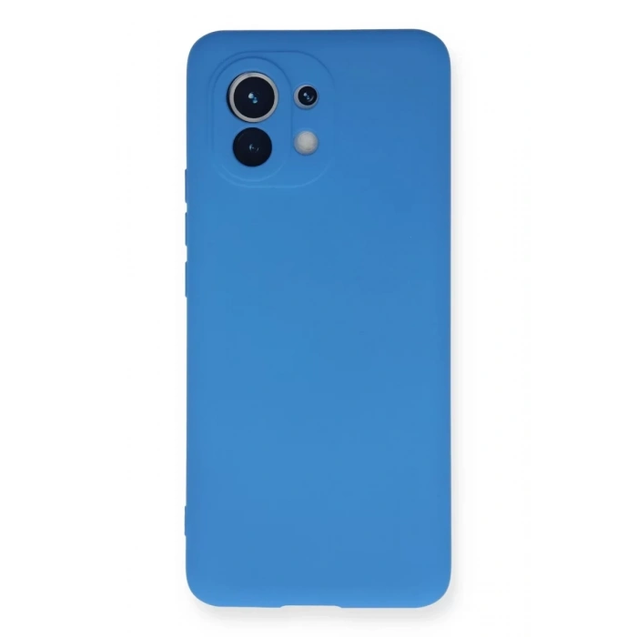 Xiaomi Mi 11 Kılıf Nano içi Kadife Silikon - Mavi
