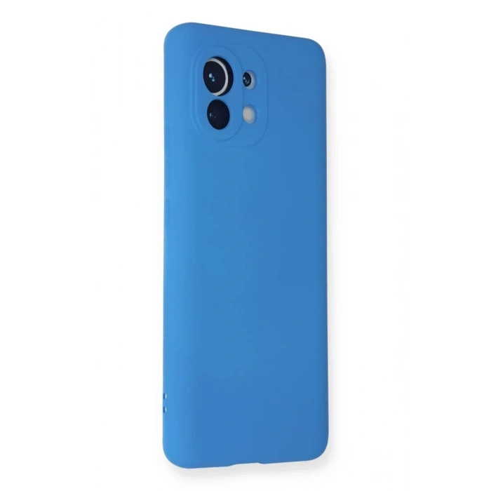 Xiaomi Mi 11 Kılıf Nano içi Kadife Silikon - Mavi