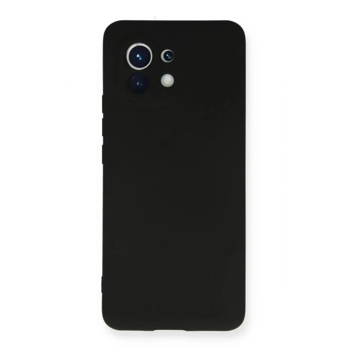 Xiaomi Mi 11 Kılıf Nano içi Kadife Silikon - Siyah