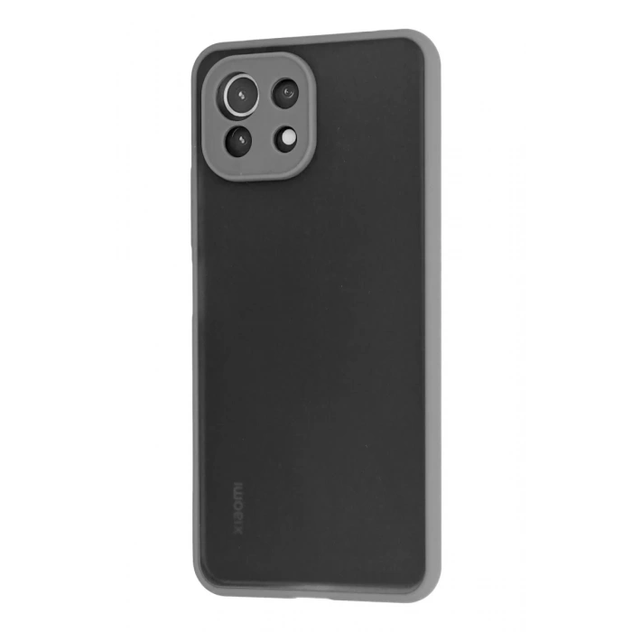 Xiaomi Mİ 11 Lite Kılıf Montreal Silikon Kapak - Gri