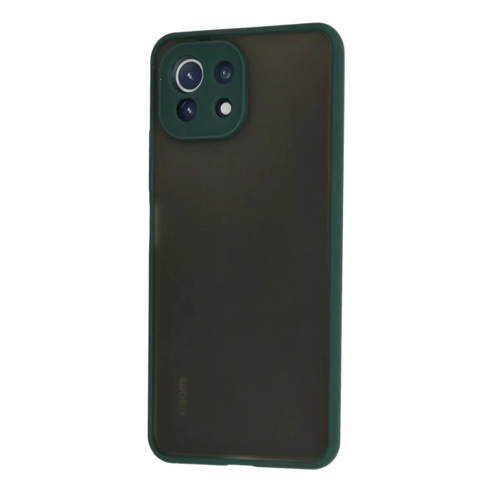 Xiaomi Mİ 11 Lite Kılıf Montreal Silikon Kapak - Yeşil