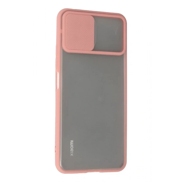 Xiaomi Mİ 11 Lite Kılıf Palm Buzlu Kamera Sürgülü Silikon - Pembe