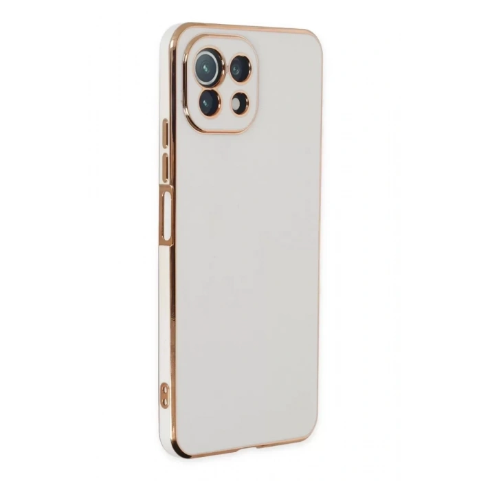 Xiaomi Mİ 11 Lite Kılıf Volet Silikon - Beyaz