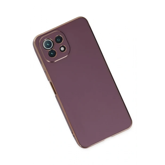 Xiaomi Mİ 11 Lite Kılıf Volet Silikon - Mor