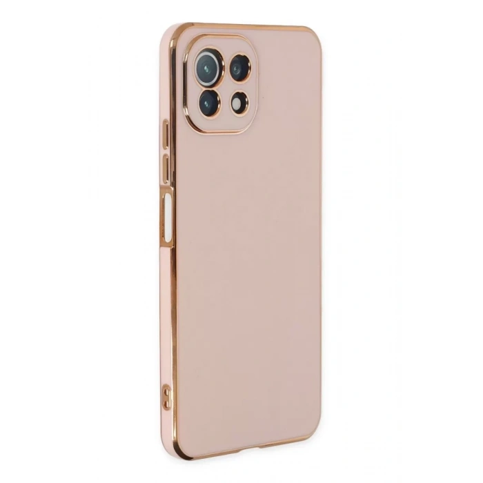 Xiaomi Mİ 11 Lite Kılıf Volet Silikon - Pembe