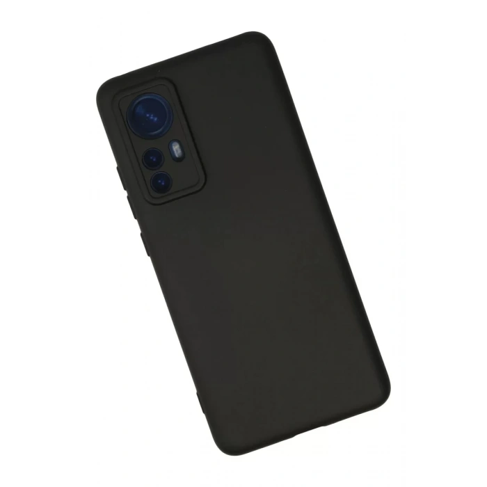 Xiaomi Mi 12 Kılıf Nano içi Kadife Silikon - Siyah