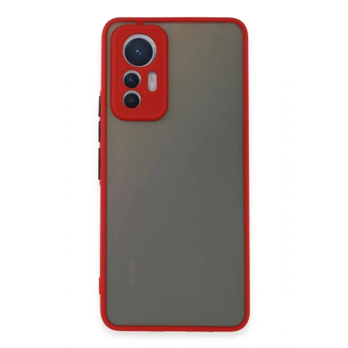Xiaomi Mi 12 Lite Kılıf Montreal Silikon Kapak - Kırmızı