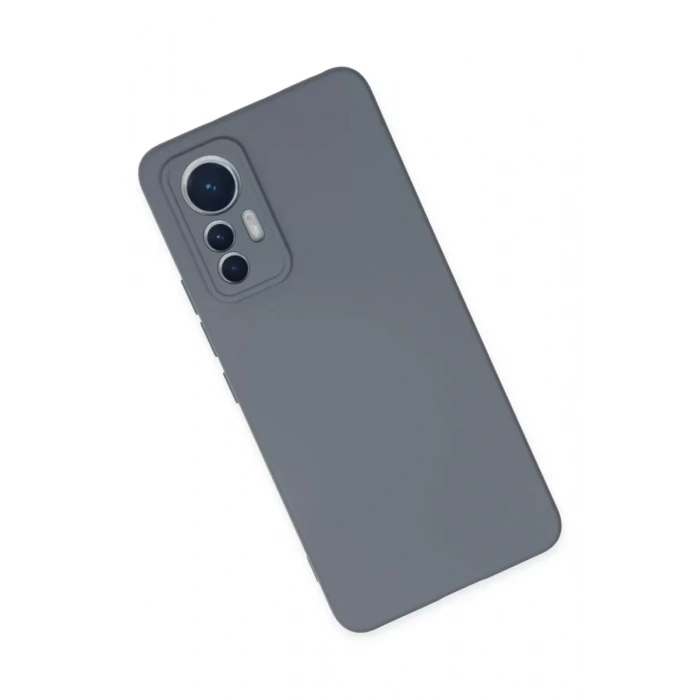 Xiaomi Mi 12 Lite Kılıf Nano içi Kadife Silikon - Gri