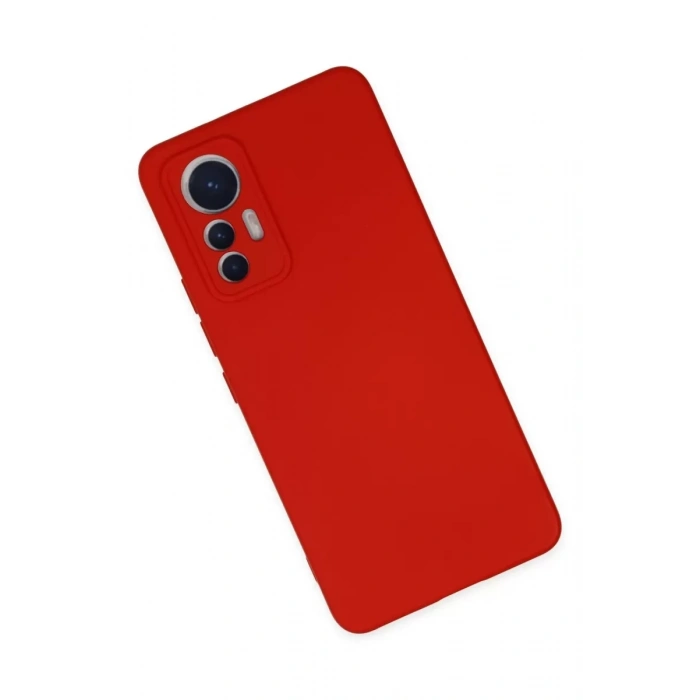 Xiaomi Mi 12 Lite Kılıf Nano içi Kadife Silikon - Kırmızı