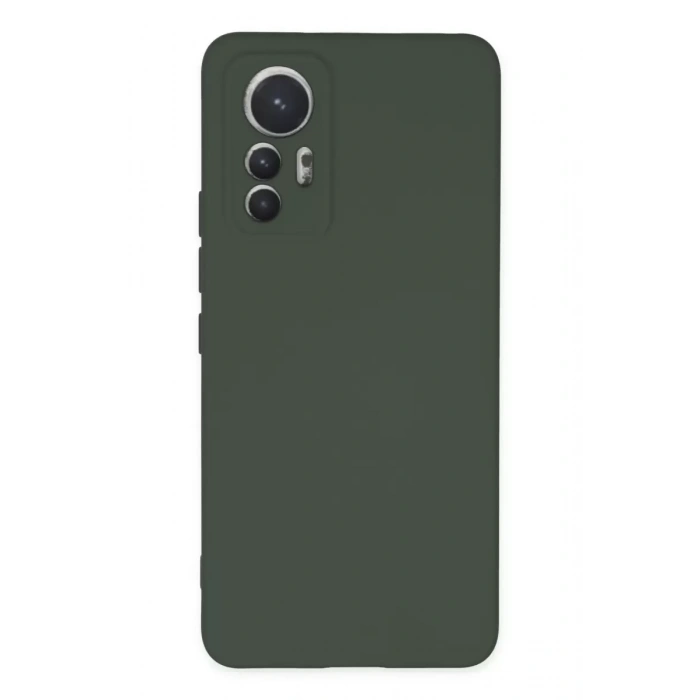 Xiaomi Mi 12 Lite Kılıf Nano içi Kadife Silikon - Koyu Yeşil