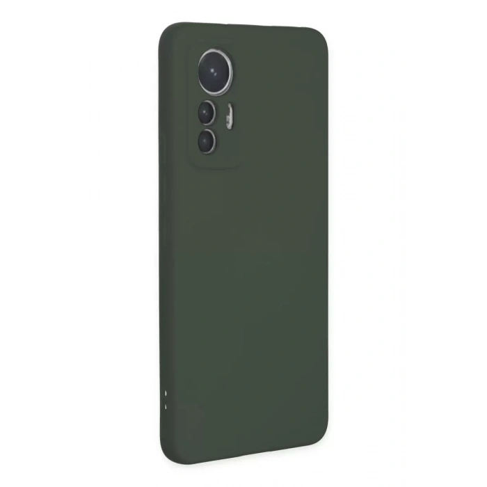 Xiaomi Mi 12 Lite Kılıf Nano içi Kadife Silikon - Koyu Yeşil